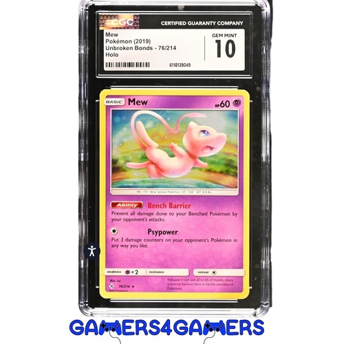 Mew graded CGC 10 for sale on eBay