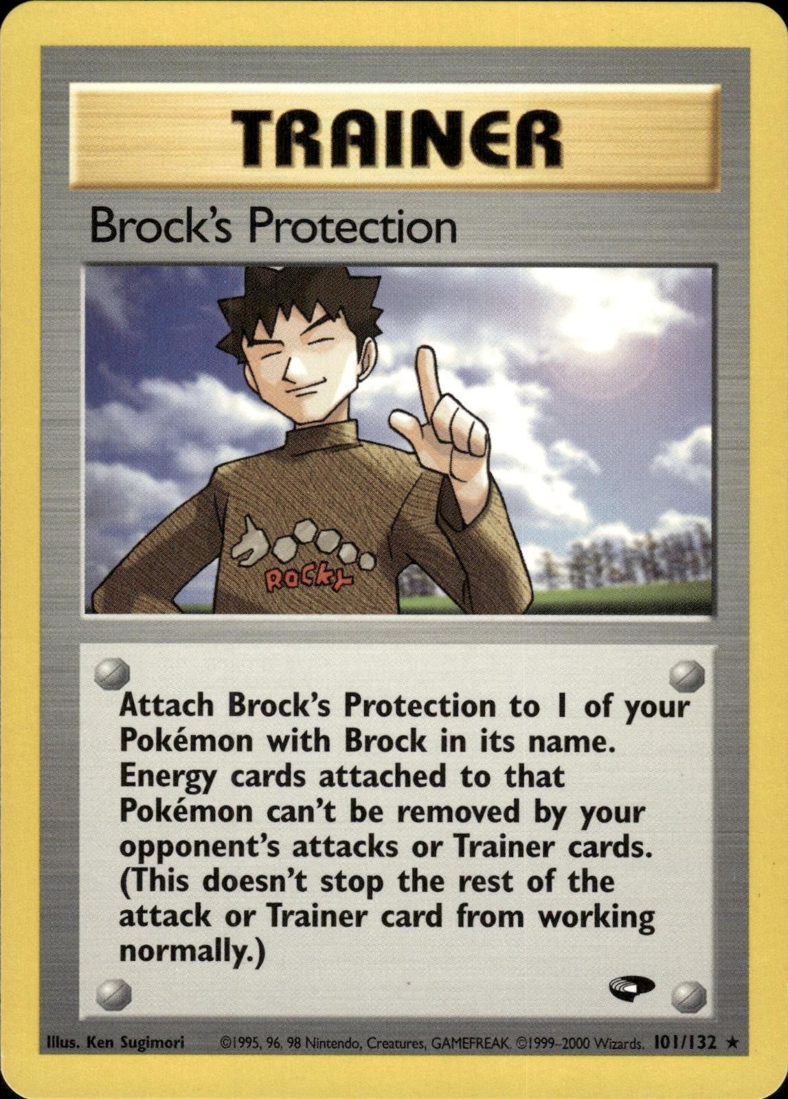 Pokemon Gym Challenge Rare Brock's Protection 101/132 - Near Mint (NM)
