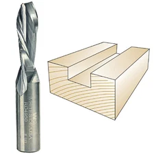 Whiteside Spiral Downcut Bit, 1/2 in. SH x 7/16 in. CD x 1-1/4 in. CL