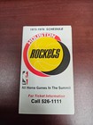 ES25 Houston Rockets 1975/76 NBA Basketball Pocket Schedule - Pearl/RCA/KPRC — photo 1