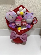 Squishmallows Micromallows 12  Valentines Day Bouquet 2024 Cow Frog Duck