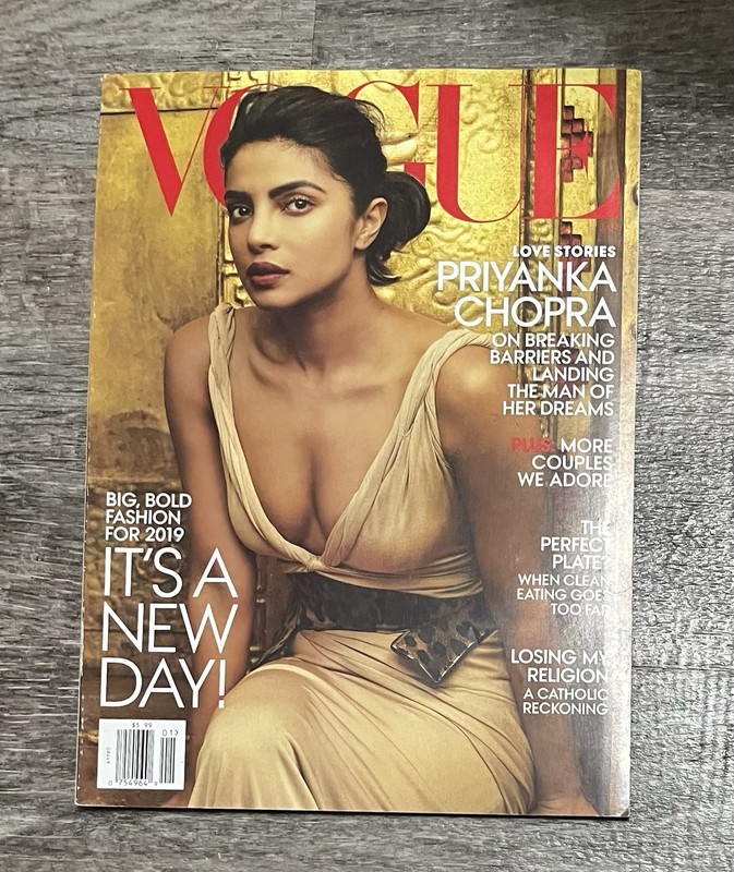 Vogue January 2019, Priyanka Chopra Newsstand Copy
