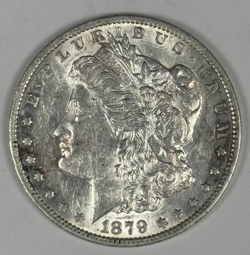 1879-O MORGAN DOLLAR RAW CHOICE AU SLIDER