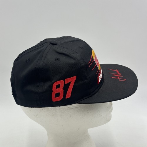 Sombrero de Colección Burger King Racing Team Joe Nemechek #87 Hecho en EE. UU. Logo NASCAR - Imagen 5 de 9