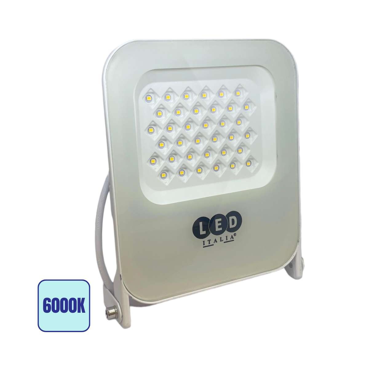 Faro LED Slim 30W IP66 Esterno Bianco Luce Fredda 6000K 150Lm/W
