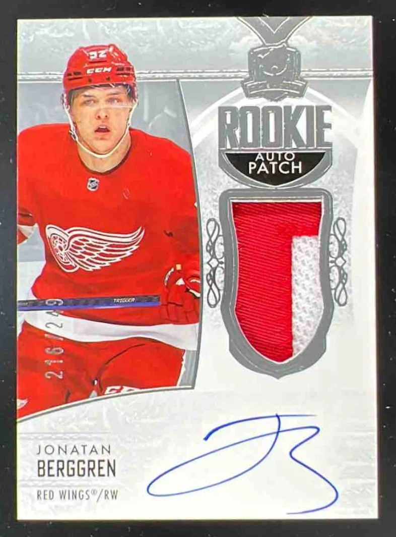 2022-23 Upper Deck The Cup #179 Jonatan Berggren Rookie Patch Auto RC Auto /249