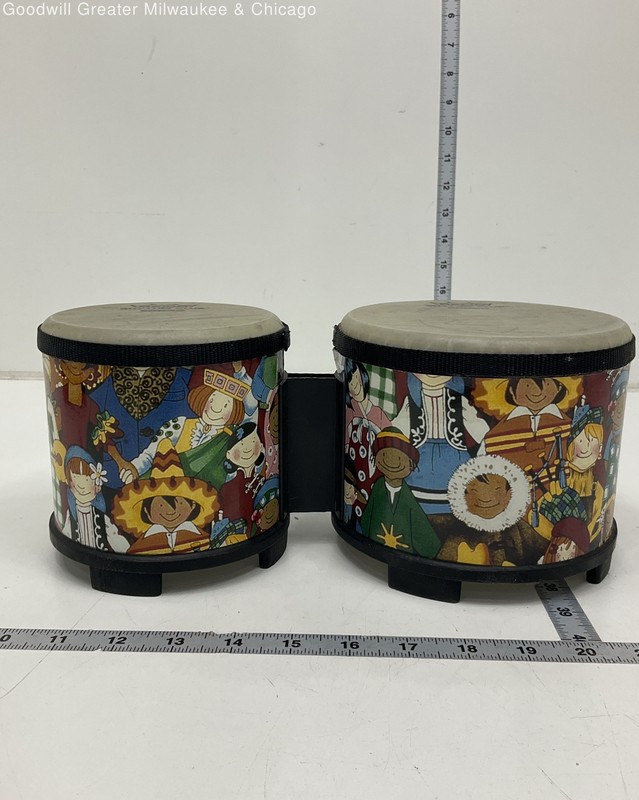 Remo Rhythm Club Bongo Children's Kids Drum Set Around the World