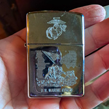 Zippo USMC Military Engraved Lighter Bradford PA Made in USA Ridgeway's Best Men