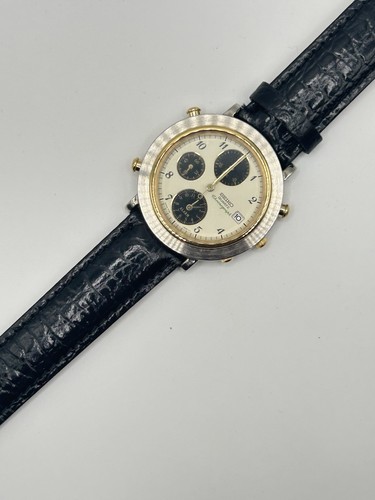 Vintage Seiko 7T32-6C30 37mm quartz chronograph and alarm watch *UNWORN* *NO BOX