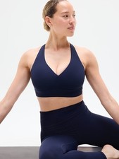 ATHLETA Solace Sports Bra D-DD S Small  Navy 657431 NEW