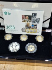 2020 Royal Mint UK Silver Proof Piedfort Commemorative Coin Set - 5 Coins