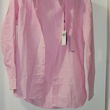 Polo Ralph Lauren Custom Fit Pink Cotton Dress Shirt Men's 15 1/2 Long Sleeve