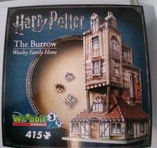 Wrebbit Harry Potter 3D Puzzle: The Burrow,Fuchsbau,Weasley House,415 Teile