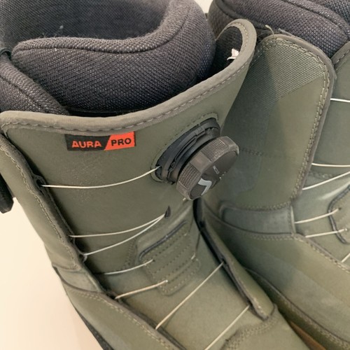 Bota de Snowboard Vans Aura Pro Verde/Goma V2 Ultra Cush Off The Wall Talla M9 - Imagen 3 de 24