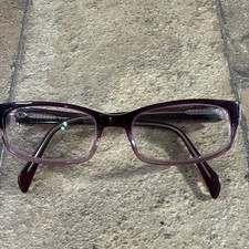C111 Purple Fade Rectangle Eyeglasses Frame W...