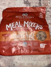 Stella And Chewy Freeze Dried Raw Beef Meal Mixers Dog Food 18 oz EXP 3/27