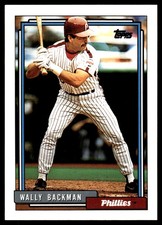 Wally Backman 1992 Topps #434 Phillies MLB READ FREE SHIPPING AutographDen