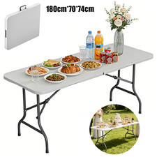 Klapptisch Gartentisch Buffettisch Campingtisch klappbar tragbar Garten 180cm
