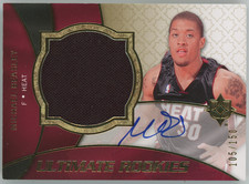 Michael Beasley 2008-09 UD Ultimate Rookies Event Used Auto #122 31294