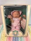Cabbage Patch Kids 1985 Preemie 14" Girl Doll Green Eyes Curly Hair w/Papers