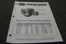 Muncie Power Miser L&M Pump PML23-7CFSL PML25-1CFSL Parts Service Manual xz
