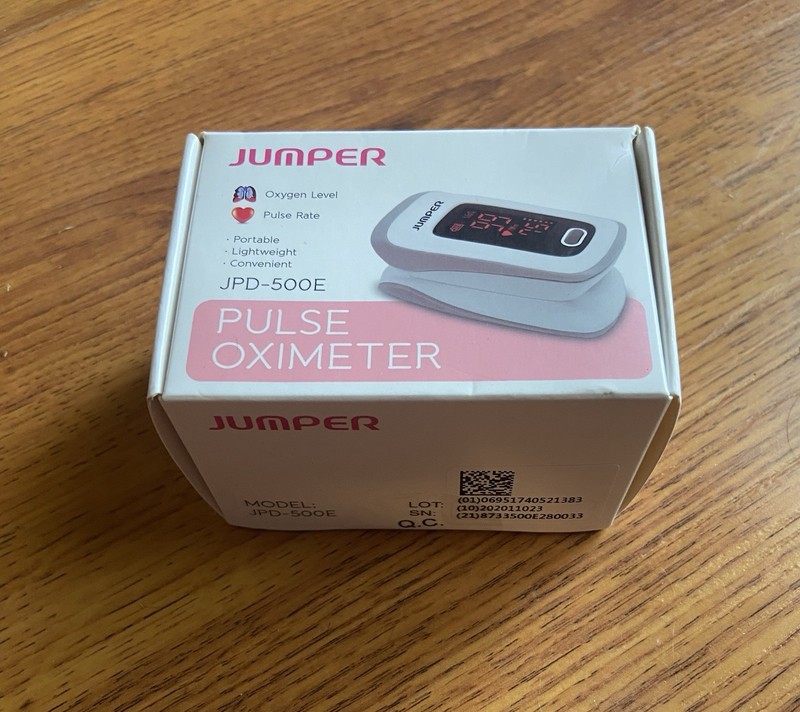 Jumper Pulse Oximeter - LED Display - Model JPD-500E- NEW IN BOX