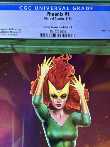 Phoenix #1 Nathan Szerdy FOIL VIRGIN Marvel Girl SDCC 2024 CGC 9.6 - Picture 3 of 8