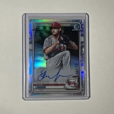 Ethan Lindow 2020 Bowman Chrome Refractor Autograph /499
