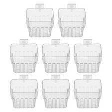 8pcs Wall Mounted Aquarium Plant Holder Cups Transparent Hydroponic