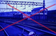 ORIGINAL RAILWAY 35mm SLIDE D200 with a train at Longport Junction in 1987 (J7)