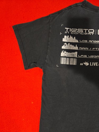 Vintage Y2K DJ Tiesto Concert Los Angeles 2005 US Tour EDM House Techno Mens M - Picture 13 of 18