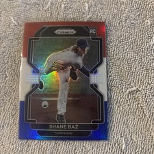 2022 Panini Prizm - Tier II Shane Baz #198 Red White & Blue Prizm (RC)
