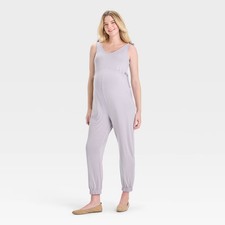 Knit Maternity Jumpsuit - Isabel Maternity by Ingrid  Isabel Gray XL