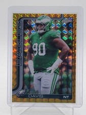 JORDAN DAVIS 2025 TOPPS CHROME GOLD GEOMETRIC #249 /50 EAGLES Q6383