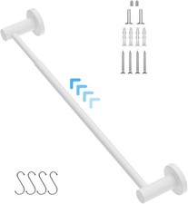 Adjustable Single Towel Bar 16 to 27.6 Inch, Oil Rubbed White Finished Stainl...