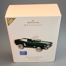 New Hallmark Keepsake 2007 Kiddie Car Classics 1964 1/2 Ford Mustang Ornament