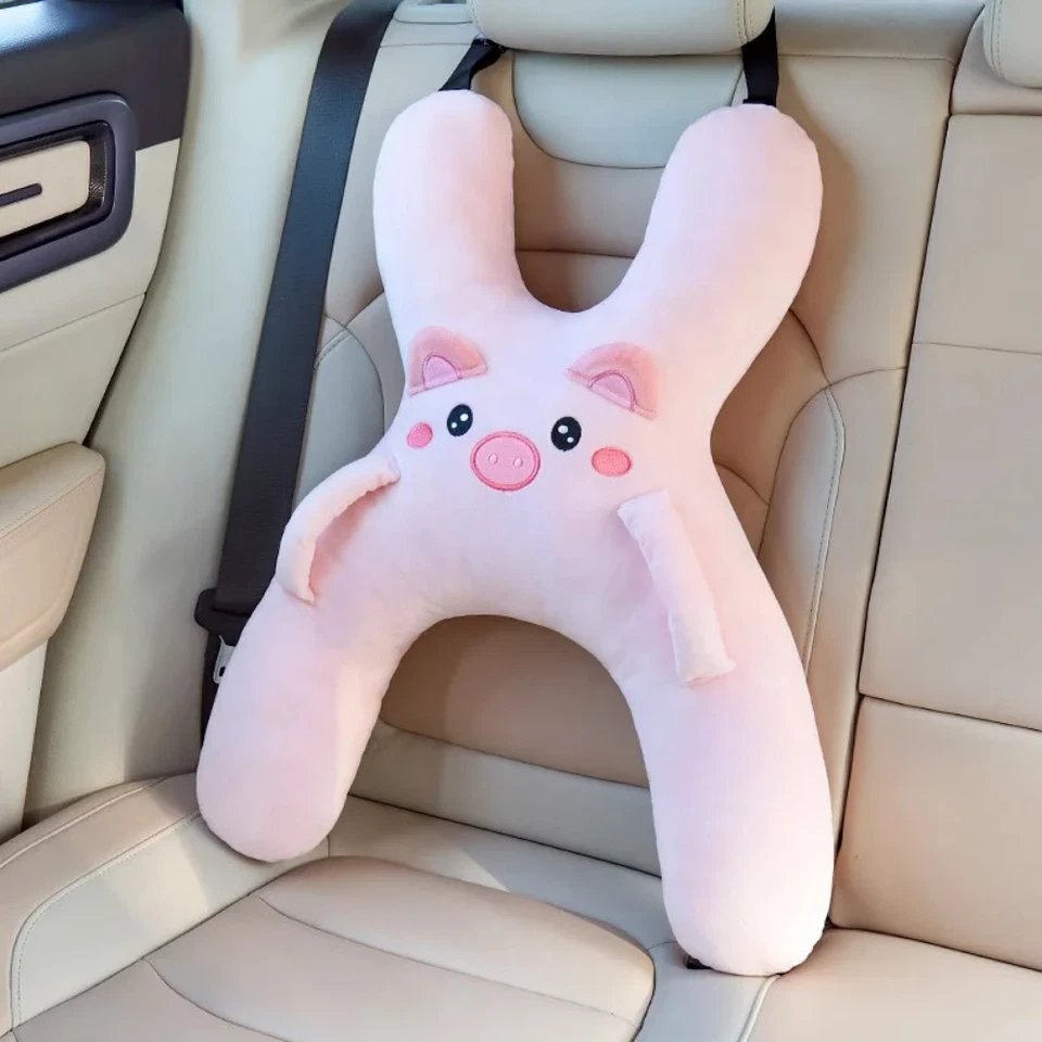Kids Car Neck Pillow – Seat Belt Safety Sleep Aid for Comfortable Long-Distance - image 3 of 4