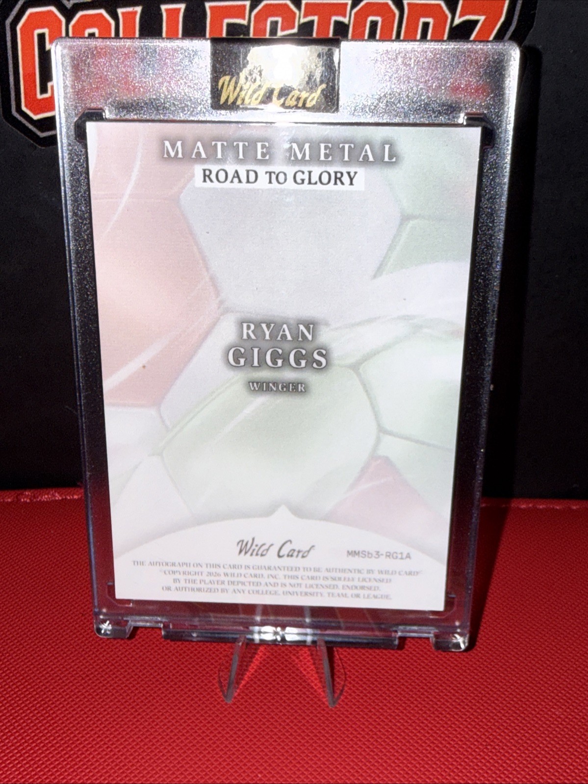 Matte Metal Wild Card Ryan Giggs Auto 1/1 Rare Mint Condition England view 4