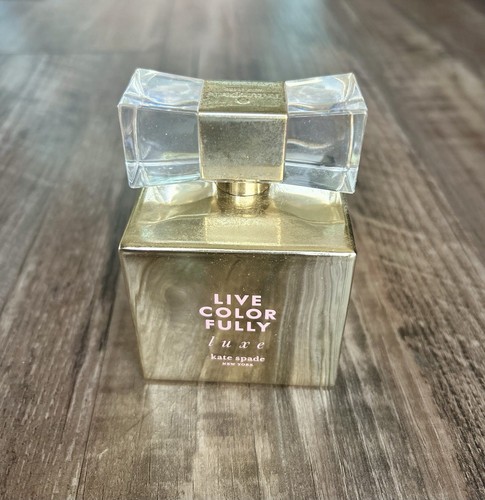 Kate Spade "Live Color Fully Luxe" goldfarbene quadratische Flasche - siehe Beschreibung