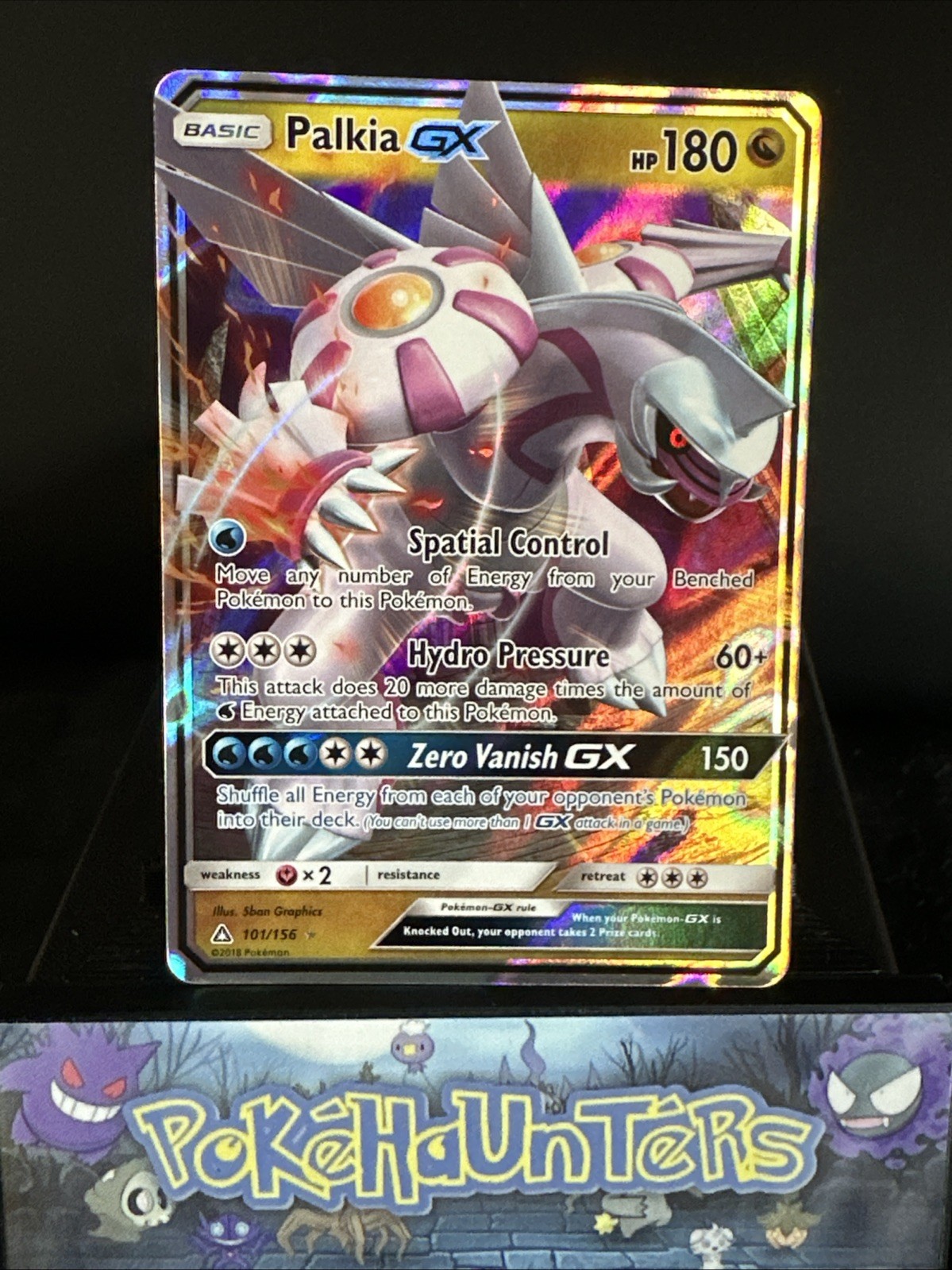 Pokemon Card Palkia GX 101/156 Ultra Prism Holo Ultra Rare NM
