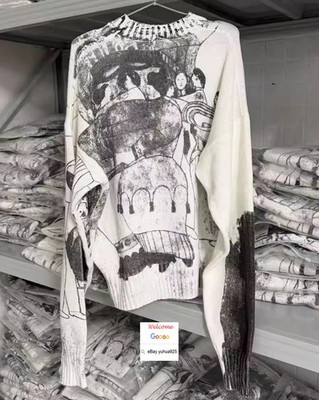 25SS VINTAGE ENFAN RICHES DESIGN SWEATER MENS WOMENS HIP HOP STREET SWEATER