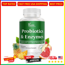 Digestive Enzymes Probiotics Prebiotics 30ct Gut Health Bloating Relief