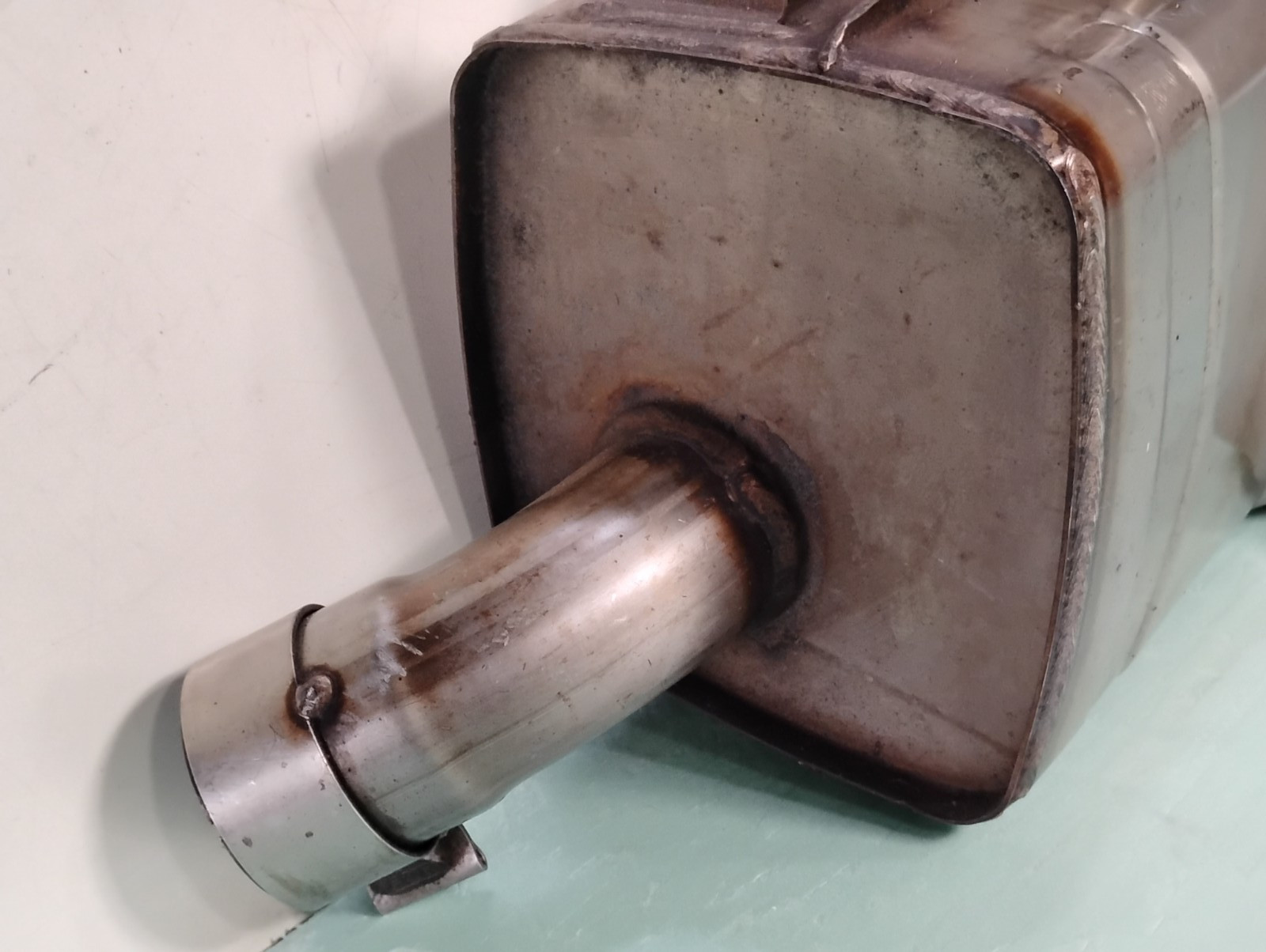 Maserati 4200 Engine Exhaust Muffler Silencer_184816_Rear Left Side_GENUINE OE