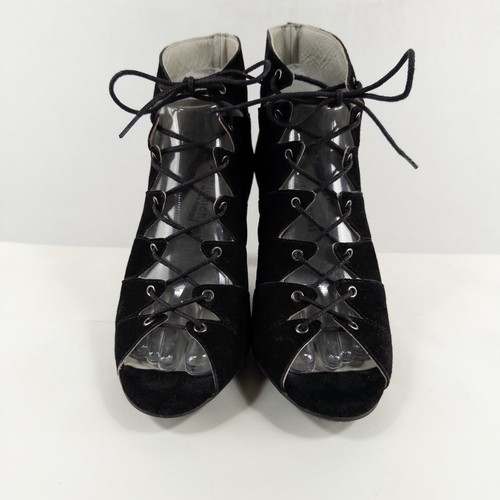 Eric Michael Schuhe Booties 38 7,5-8 schwarz Wildleder Whimsigoth Dark Fairy Witchy - Bild 2 von 11