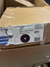 (Box of 5) Norton Saint-Gobain 20" Black High Performance Floor Pad 52005