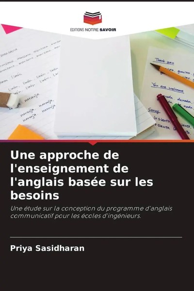 Une Approche De L'enseignement De L'anglais BaséE Sur Les Besoins Sasidharan-image