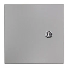 WIEGMANN N1C080804 HINGED STEEL ENCLOSURE, NEMA-1, GRAY, 8" X 8" X 4"