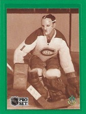 1991-92 Pro Set French - Jacques Plante #341 Montreal Canadiens