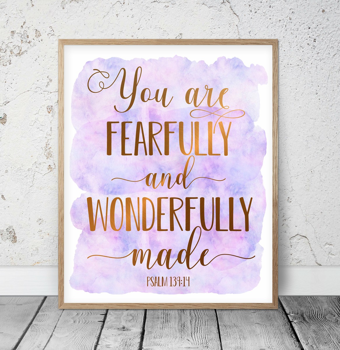 Fearfully and Wonderfully Made (Purple) {Poster} Fearfully and Wonderfully Made (Purple) {Poster}