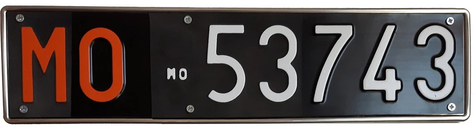 Support de plaque d'immatriculation cadre arrière associé en acier inoxydable... - Image 2 of 4